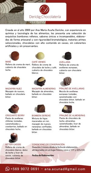 Catálogo Dericke Chocolatería