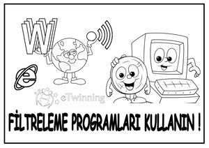 E Güvenli̇k Günü Boyama