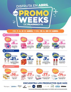 Pharmacy´s Promo Weeks Abril