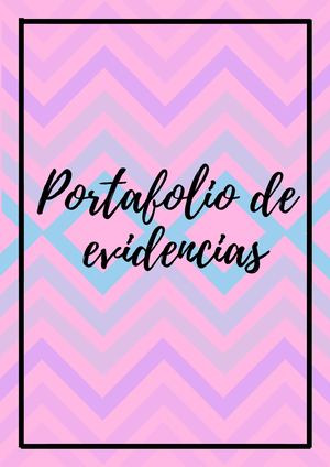 Portafolio De Evidencias