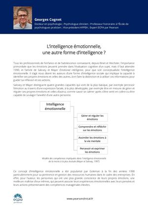 Article - L'intelligence émotionnelle, une autre forme d'intelligenceigence