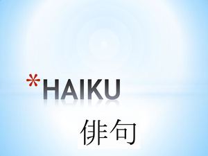 Instrucciones para escribir un haiku