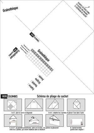 Sachet à plier grainothèque