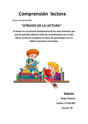 Comprensión Lectora