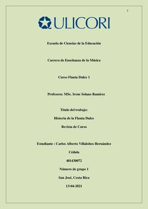 Revista Curso De Flauta 1