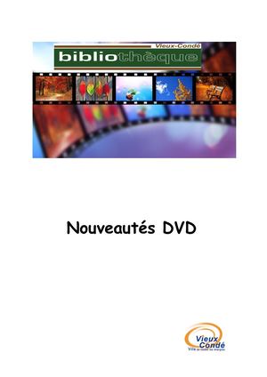 Nouveautés DVD automne 2020