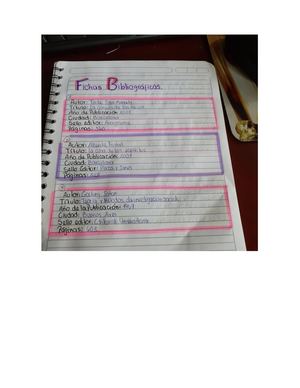 Fichas Bibliográficas Y Hemerográficas