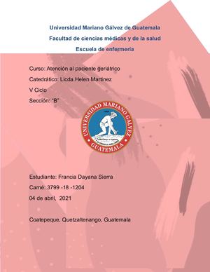 Necesidades de adulto mayor