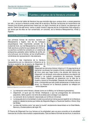 Apuntes Literatura Universal Revisados 2