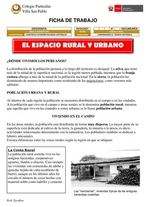 Ficha De Trabajo Geo 4 Sec 0504