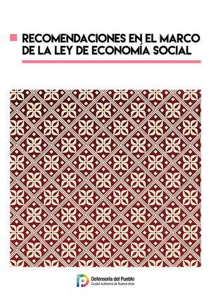 Recomendaciones en el marco de la Ley de Economía Social