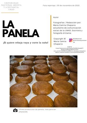 Reportaje Fotográfico La Panela