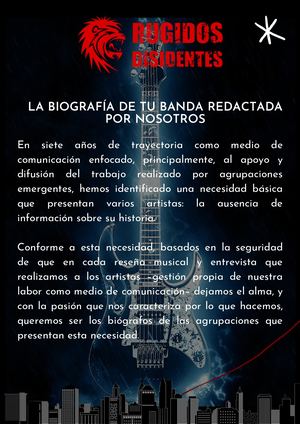 Biografía Para Bandas