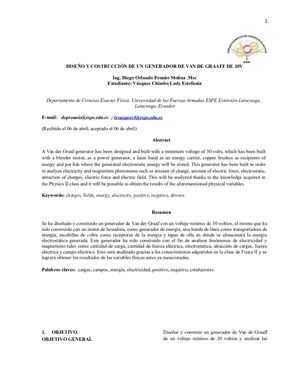 Generador De Van De Graaf