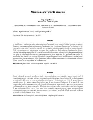 Maquina De Movimiento Perpetuo