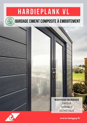 Bardage ciment composite à emboitement HARDIEPLANK VL