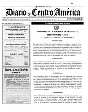 Decreto 16 2017 Alimentación Escolar