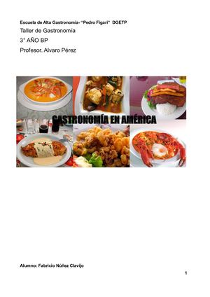 Gastronomía en América