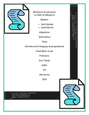 Script En Programacion Visual Basic Calaméo - Visual Basic Script Said Y Sarah 11c