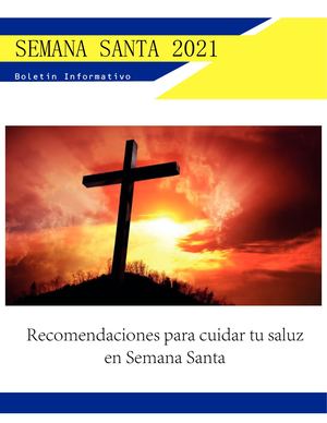 Boletin Informativo Semana Santa