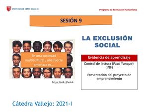 LA EXCLUSIÓN SOCIAL, PACO YUNQUE