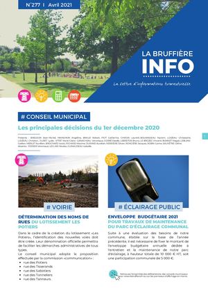 Bulletin Trimestriel Avril 2021 277 La Bruffiere