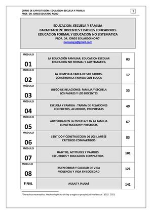 291. EDUCACION FAMILIA Y ESCUELA, DOCENTES Y PADRES