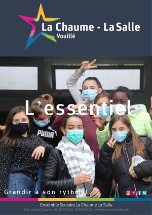 Plaquette Collège La Chaume La Salle Vouillé