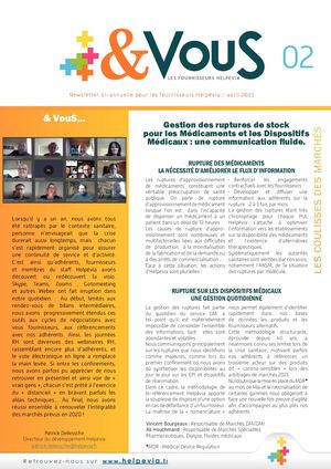Newsletter & Vous N°02 avril 2021