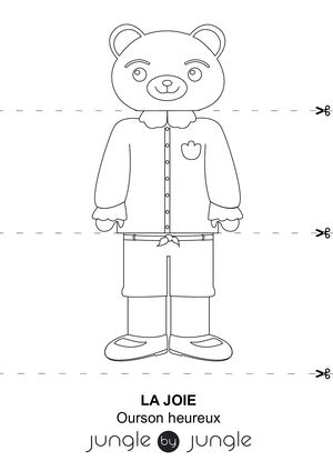 Coloriage Les Émotions de Petit Ourson