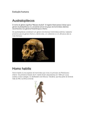 Evolução Humana