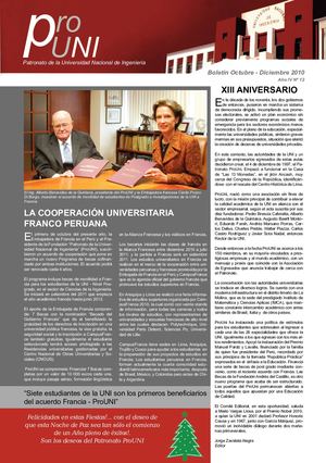 BOLETÍN N° 12 - OCTUBRE - DICIEMBRE 2010