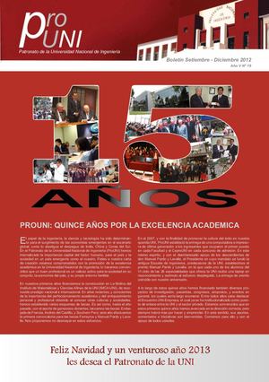 BOLETÍN N° 19 - SETIEMBRE - DICIEMBRE 2012