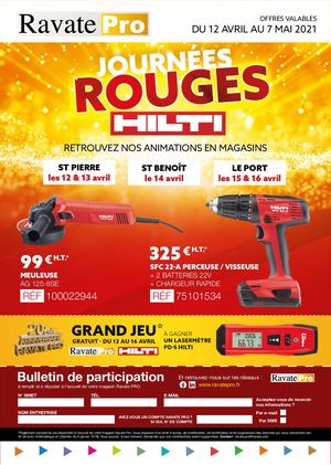 Flyer "Journées rouges HILTI"