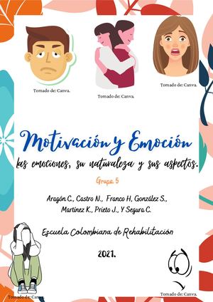 Cartilla De Emociones