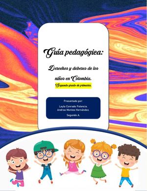Guía Pedagógica Derechos Y Deberes De Los Niños