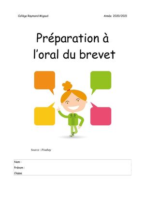 Préparer l'oral du DNB