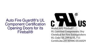 Auto Fire Guard®'s UL Component Certification Opening Doors for its Fireball®