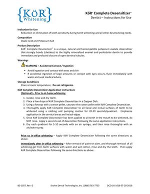 KöR Complete Desensitizer Doctor 10ml  IFU