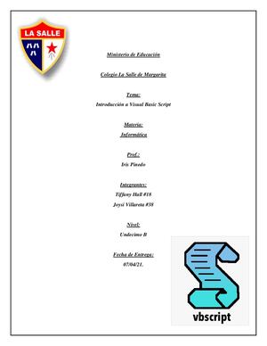 Visual Basic Script J & T