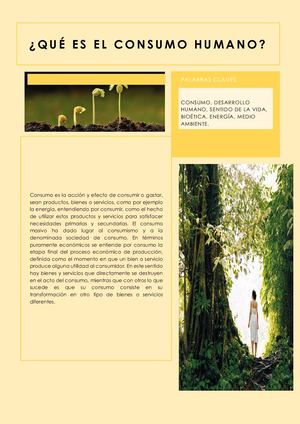 Consumo Humano