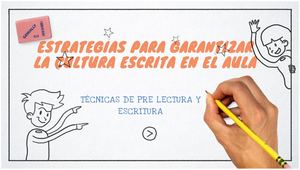 Estrategias para generar un ambiente letrado
