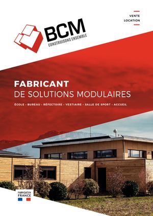 Brochure BCM - Fabricant de solutions modulaires