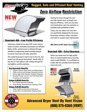 Zero Restriction Roof Cap | Dryer Vent Cleaning Services