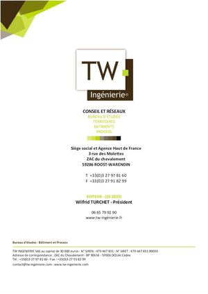 Présentation Générale De La Société Tw Ingenierie 2018 Maj Du 10 2020