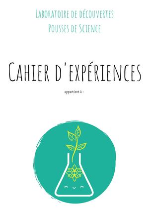 Cahier D'expérience - Science Et Papier
