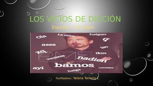 Ppt Vicios De Dicción, 11º
