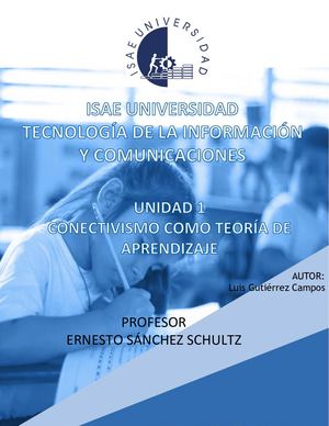 Unidad 1 Conectivismo Como Teoria De Aprendizaje