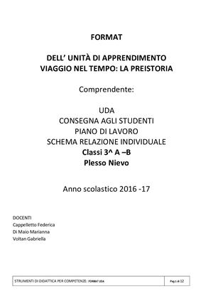 Viaggio Nel Tempo La Preistoria