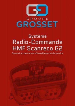 Radio-commande grues de levage HMF Scanreco G2